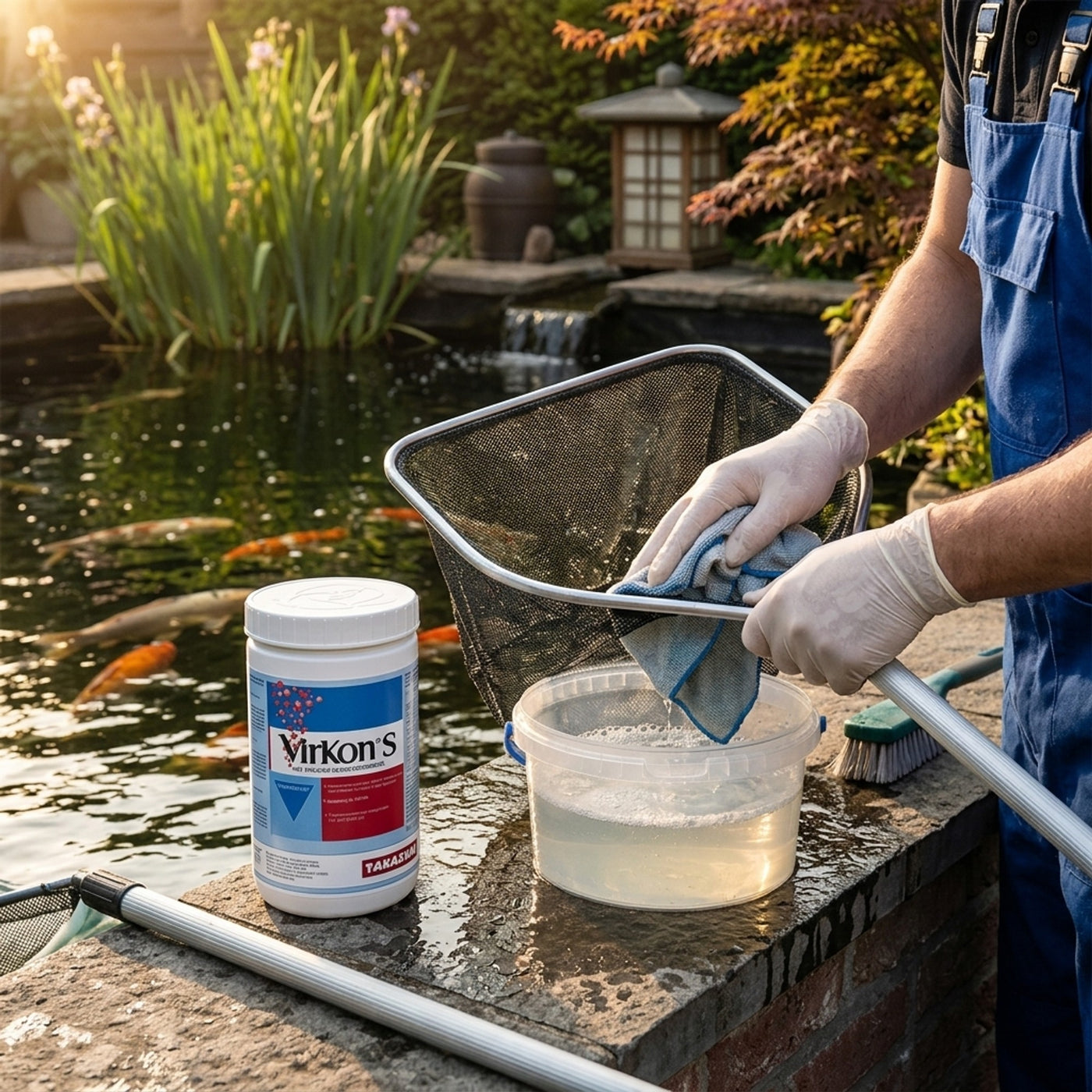 Takazumi Virkon S Desinfectie 500 gram - Professioneel desinfectiepoeder voor vijvergereedschap