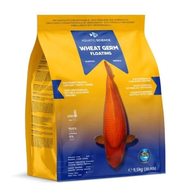 Aquatic Science Wheat Germ Floating Large 9,5kg - productfoto, Koivoer Seizoen bij Vijvercentrum