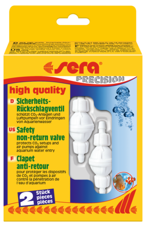 Sera terugslagventiel 2 stuks - voorkomt terugstroming in luchtslangen 4/6 mm