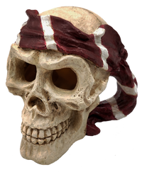 Superfish Skull Red Pirate aquariumdecoratie - piratenthema schuilplaats, miniatuur 2