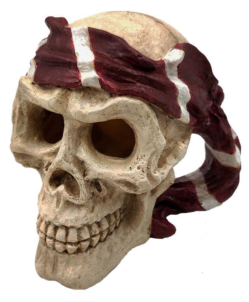 Superfish Skull Red Pirate aquariumdecoratie - piratenthema schuilplaats, afbeelding 2 Aquarium