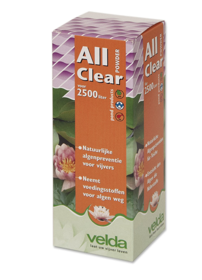 Velda All Clear Powder - 250 Gram - productfoto, detailaanzicht Waterverbeteraar