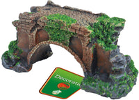 Boon Ornament Ruine Brug met Mos 11cm - Aquariumdecoratie polyresin, miniatuur 2