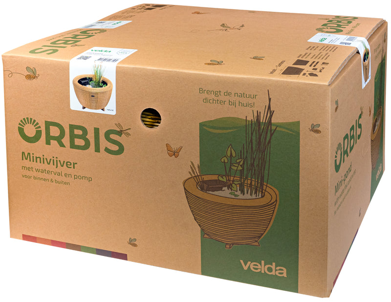 Velda Velda Orbis Mini-Pond Natural - Terrasvijver 65 liter met waterval en pomp, afbeelding 3 Minivijver