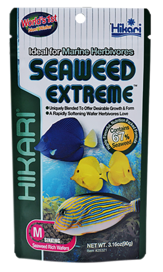Hikari Seaweed Extreme 90 gram - Zeewierwafer voor herbivore zeewatervissen, afbeelding 2 Visvoer