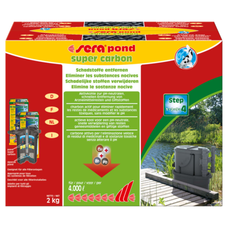 Sera pond super carbon - 2 kg - productfoto, Filtermedium bij Vijvercentrum