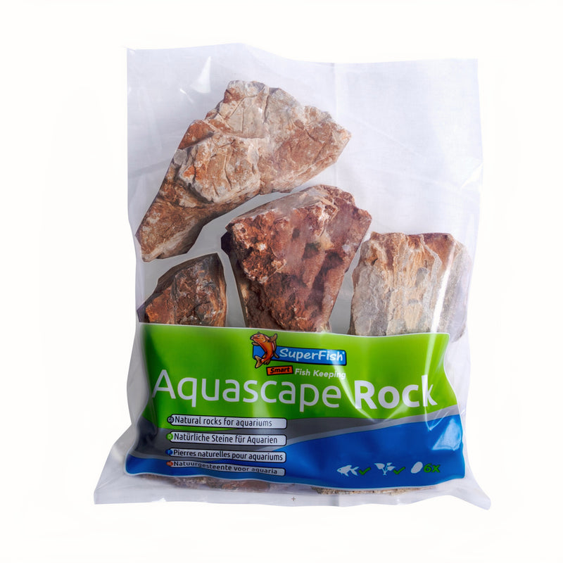 Superfish Aquascape Layered Rock 5 Kg - productfoto, Aquarium Decoratie bij Vijvercentrum