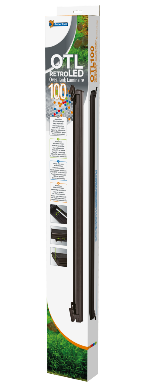 Superfish Retro LED OTL 99 cm T8 38W - open-top armatuur voor aquariumverlichting