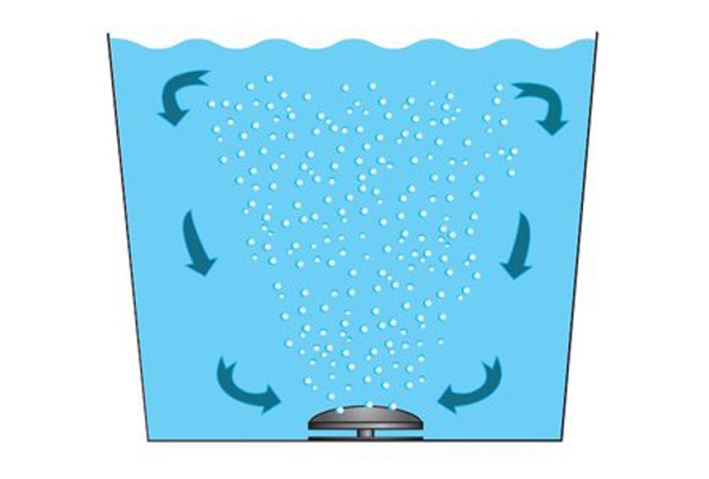 Europond Beluchte Bodemdrain Dome (Voor 110mm / 48,2mm (1,5 inch) Lucht)