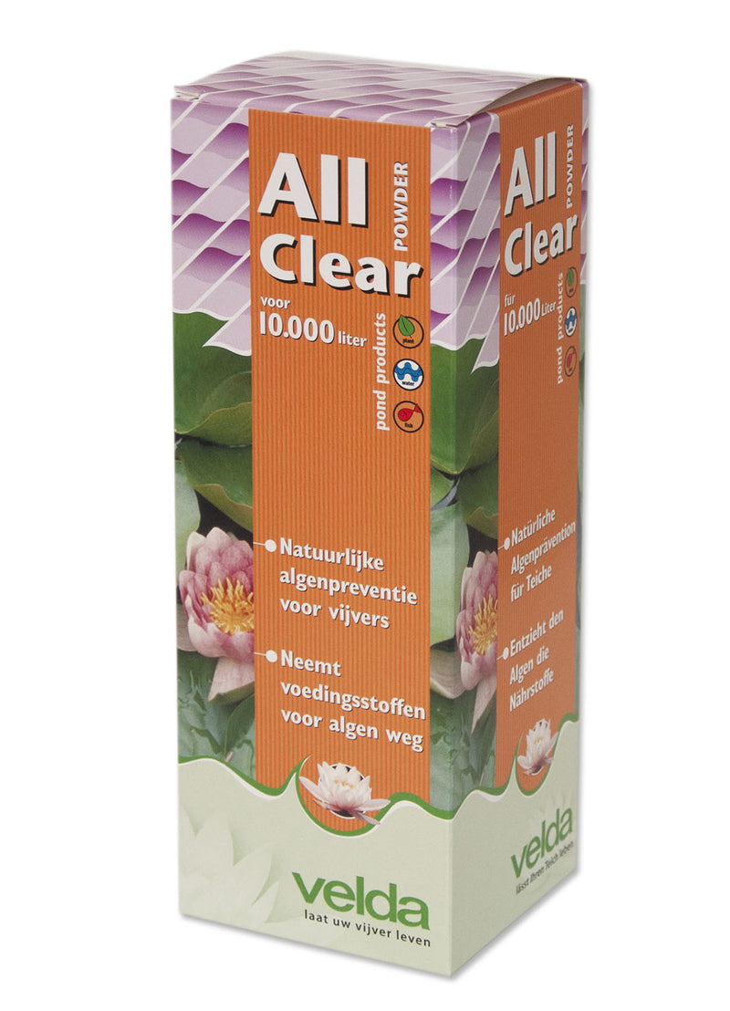 Velda All Clear Powder 1 kg - fosfaatbinder op basis van lanthaan voor vijvers tot 10.000 liter, afbeelding 2 Onderhoudsproduct