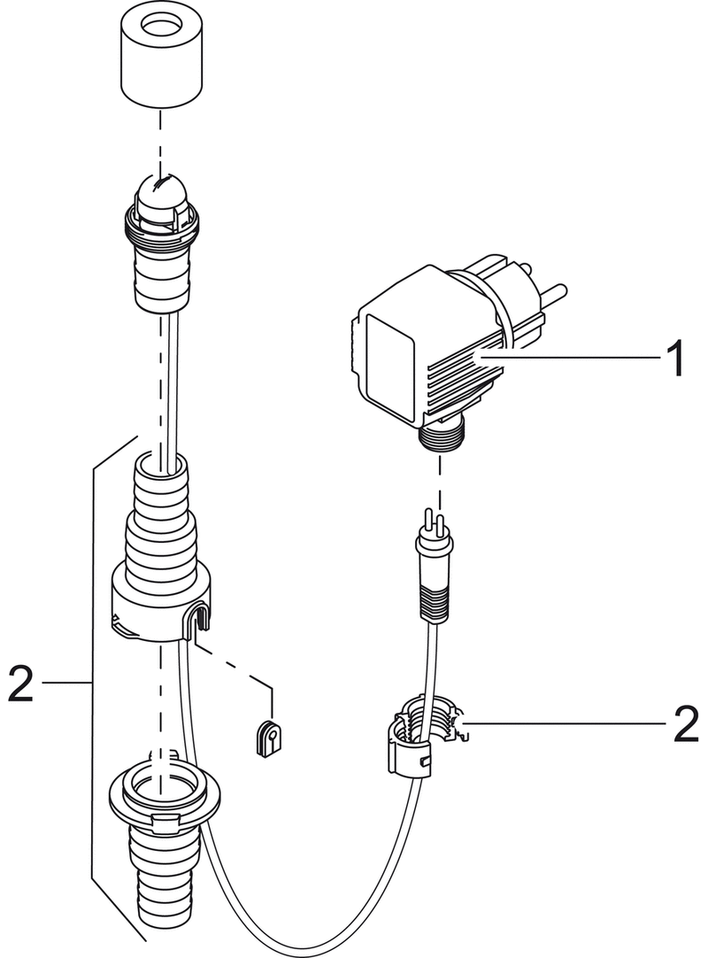 Oase Trafo DE-02-12DW 35/9 R - vervangtransformator voor vijververlichting productafbeelding, detailaanzicht Vijver