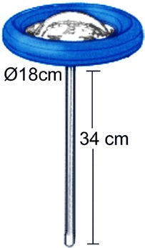Astralpool Drijvende thermometer rond 18cm