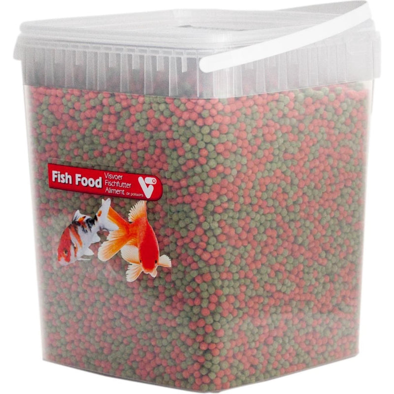VT Fish Food 2-Colour Pellet 3 mm 10 liter - Voordeelverpakking vijvervoer, Visvoer bij Vijvercentrum