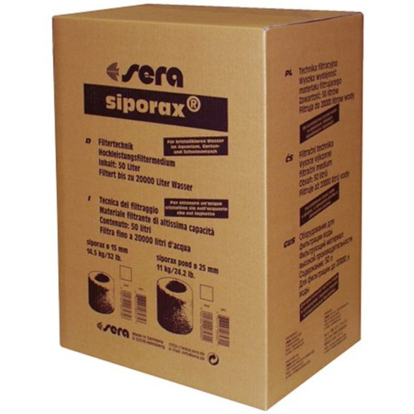Sera siporax pond Professional 25 mm 50.000 ml - 11 kg - productfoto