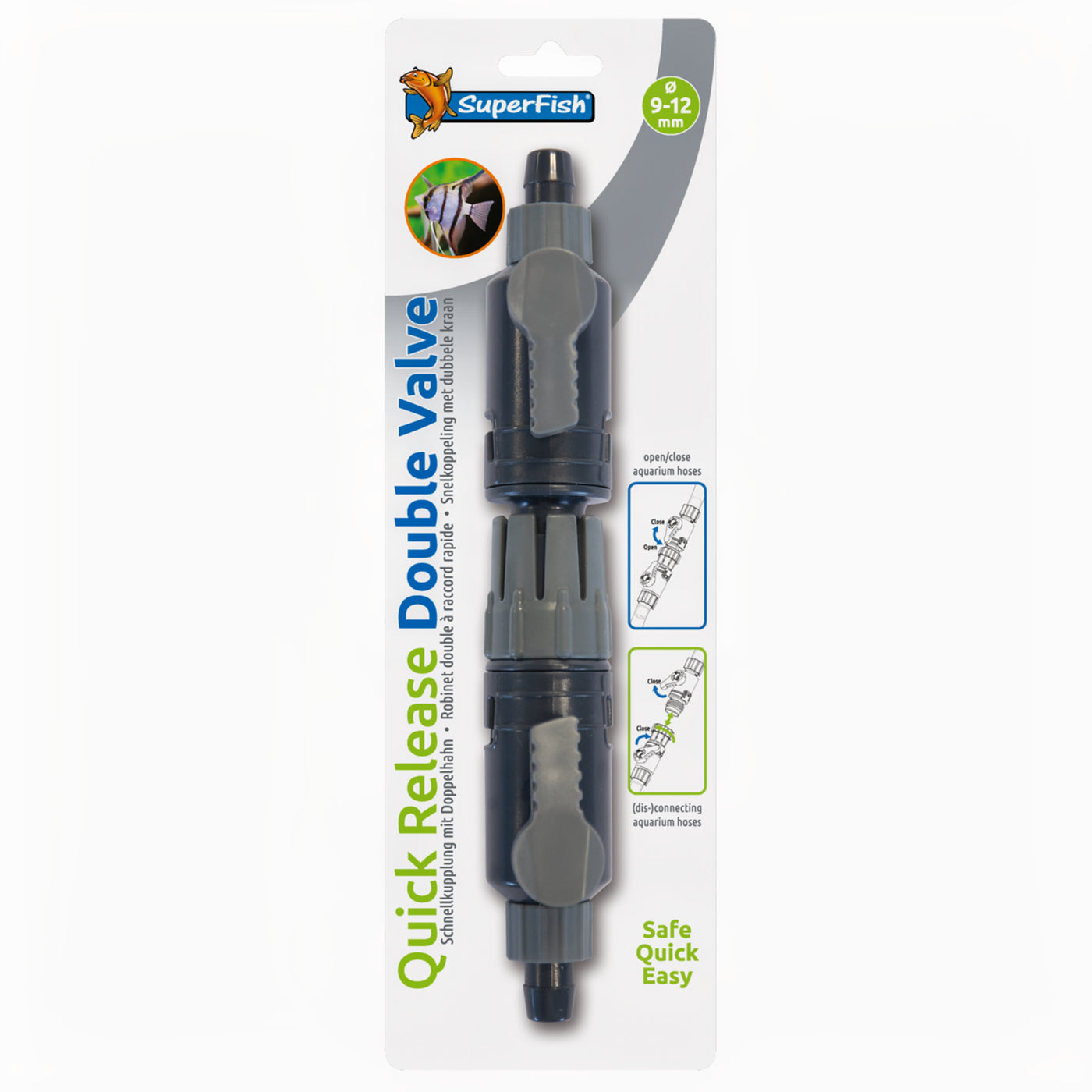 Superfish Dubbelkraan Snelkoppeling 9/12 - productfoto