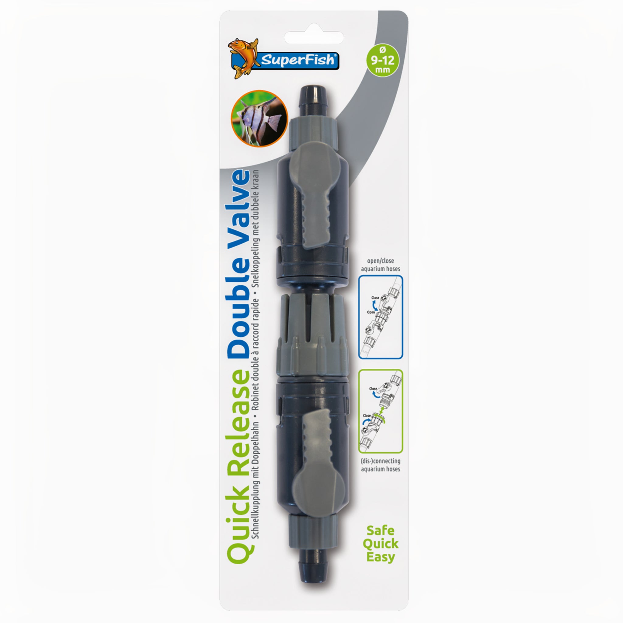 Superfish Dubbelkraan Snelkoppeling 9/12 - productfoto