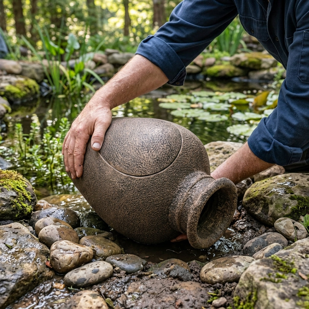 Superfish Amphora Filter - decoratieve kruik met vijverfilter