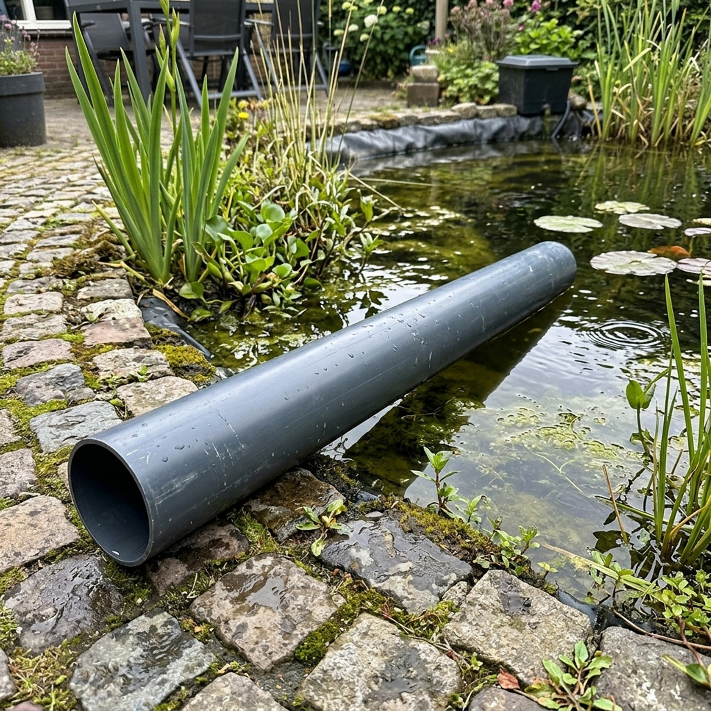 Europond Hogedruk PVC Buis 63 mm 90-95 cm - drukbuis PN16 voor vijverleidingen