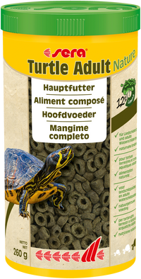 Sera Turtle Adult Nature 1000 ml - Plantaardig hoofdvoer voor volwassen schildpadden, miniatuur 2
