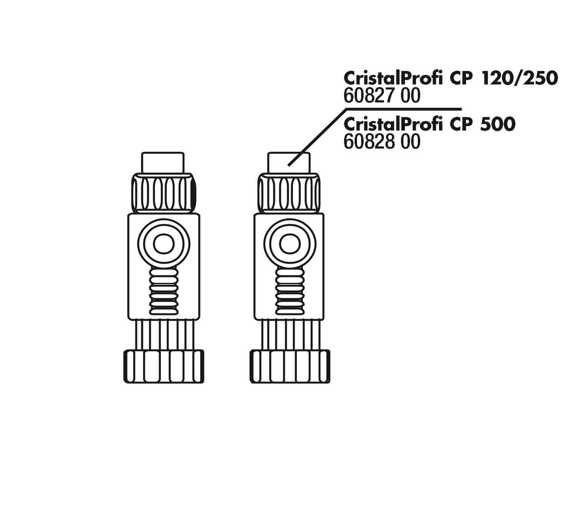 JBL CristalProfi 120/250 Afsluitkranen (2 stuks)