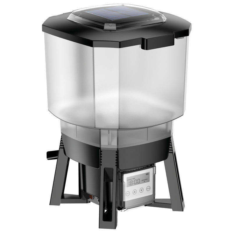 Superfish Solar Fish Feeder XL - Automatische voederautomaat op zonne-energie met 12 liter - 8715897354106 SOLAR FISH FEEDER XL PRODUCT, detailaanzicht Voederautomaat