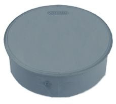 Wavin PVC kap spie-eind 160 mm grijs detail