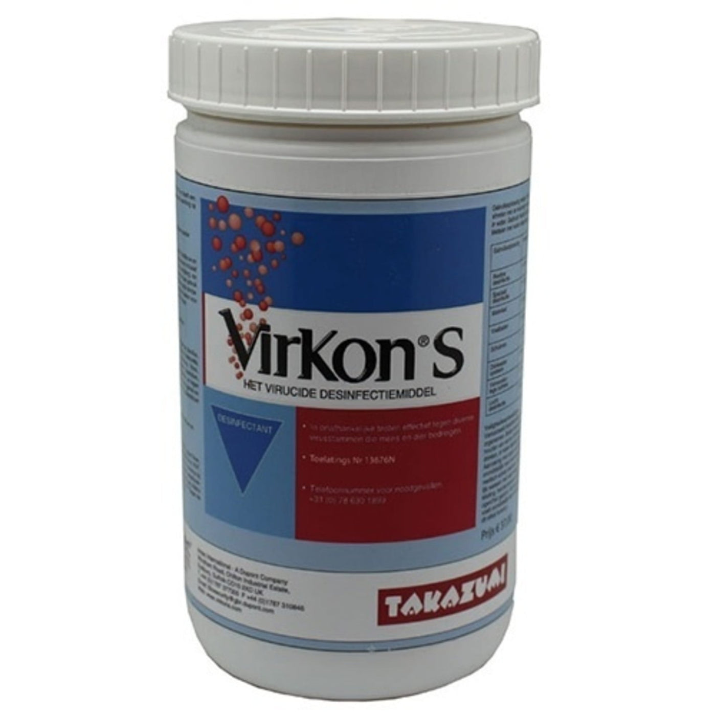 Takazumi Virkon S Desinfectie 500 gram - Professioneel desinfectiepoeder voor vijvergereedschap