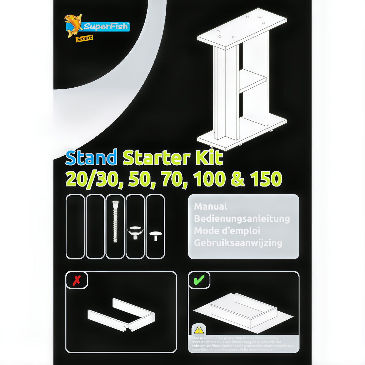 Superfish Meubel Start 70 Zwart - productfoto