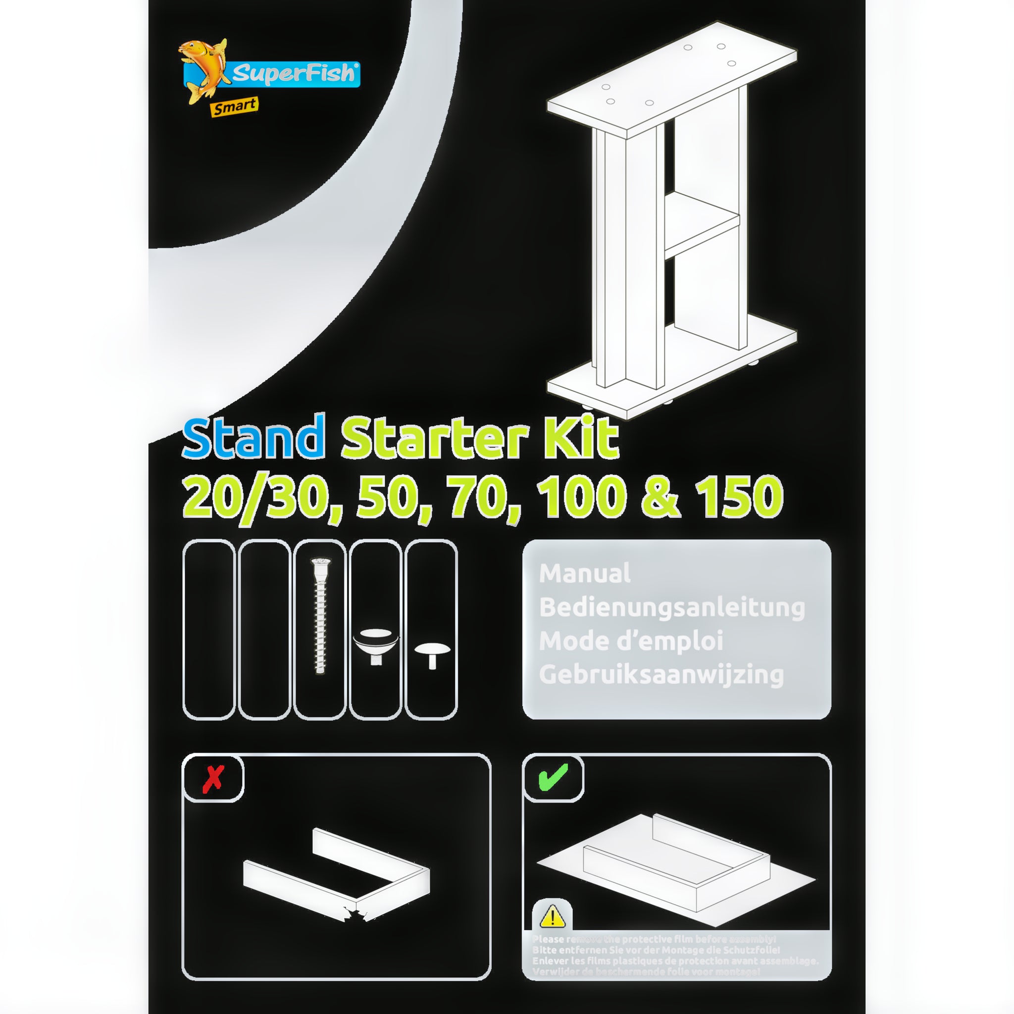 Superfish Meubel Start 70 Zwart - productfoto