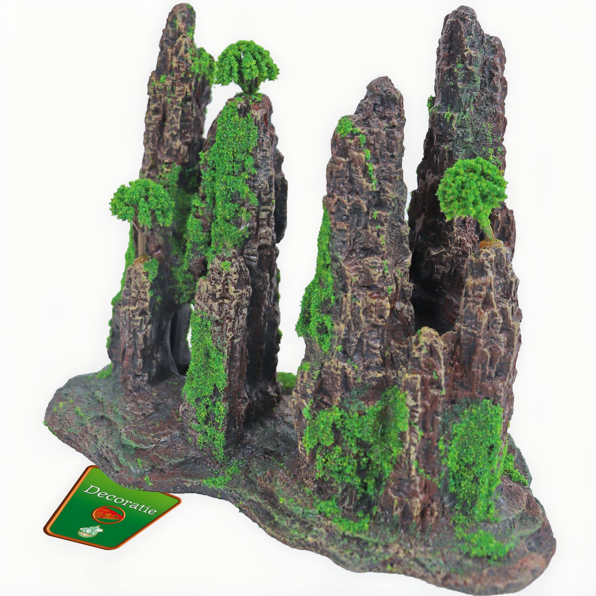 Boon Ornament Rotszuilen Met Gat+Mos+Boom 22c - productfoto