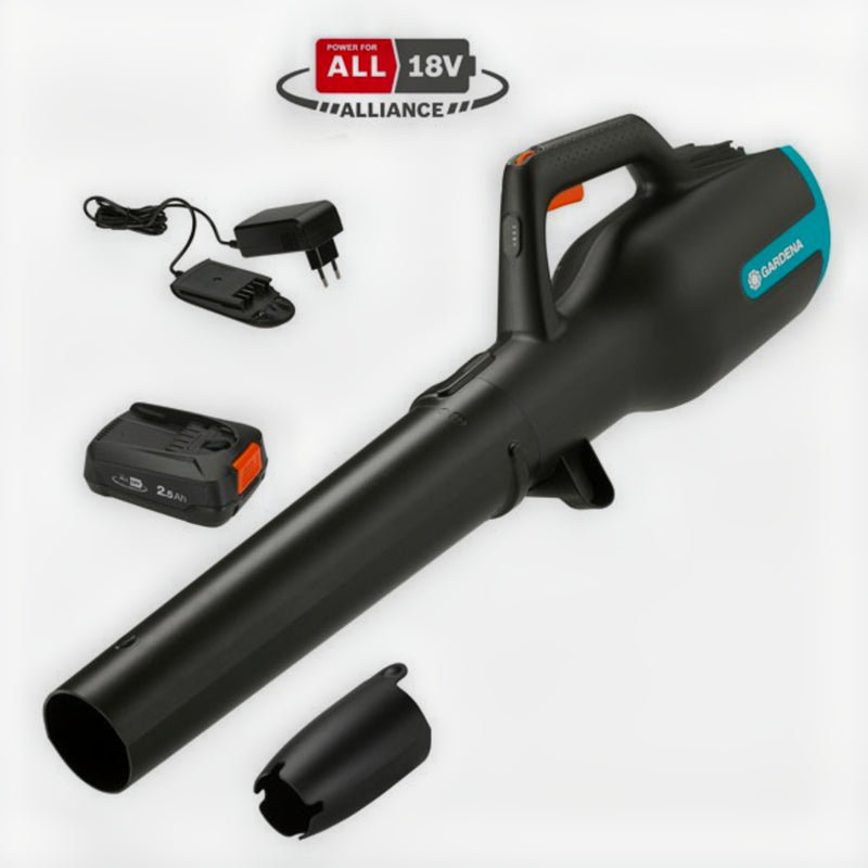 Gardena Accu Bladblazer PowerJet 18V P4A set (incl. accu & lader), Tuingereedschap bij Vijvercentrum