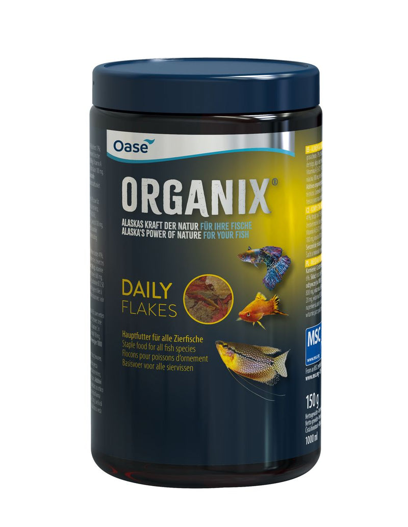 Oase ORGANIX Daily Flakes 1000ml - Dagvoer vlokken voordeelverpakking, afbeelding 2 Visvoer