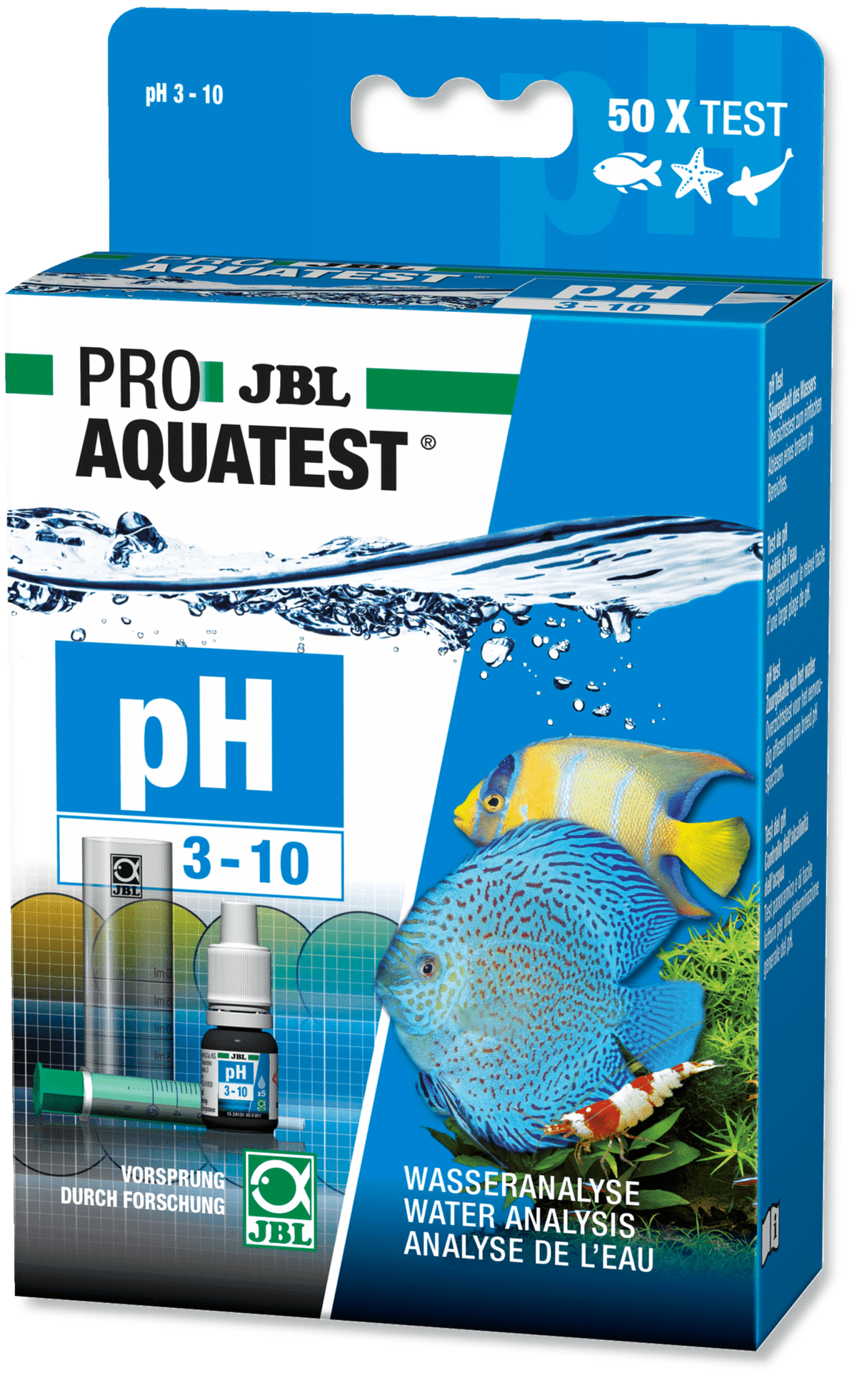 JBL ProAquaTest pH 3.0-10.0 - Druppeltest voor aquarium en vijver