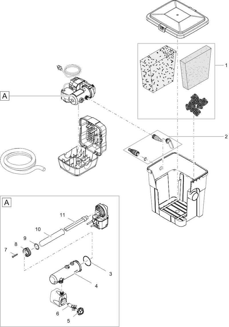 Oase Rotor compleet ASE 1000 gemagnetiseerd productafbeelding, detailaanzicht Rotor