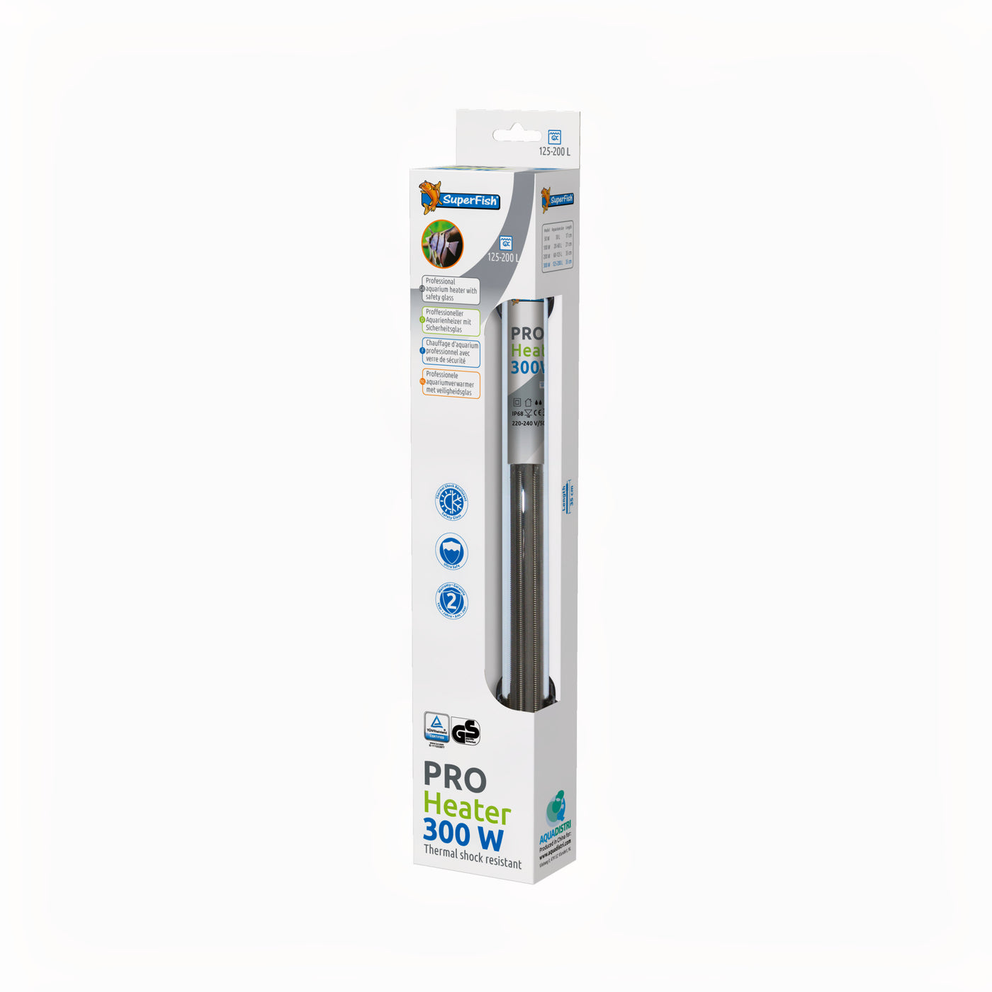Superfish Pro Heater 300w 125-200l (35CM) - productfoto