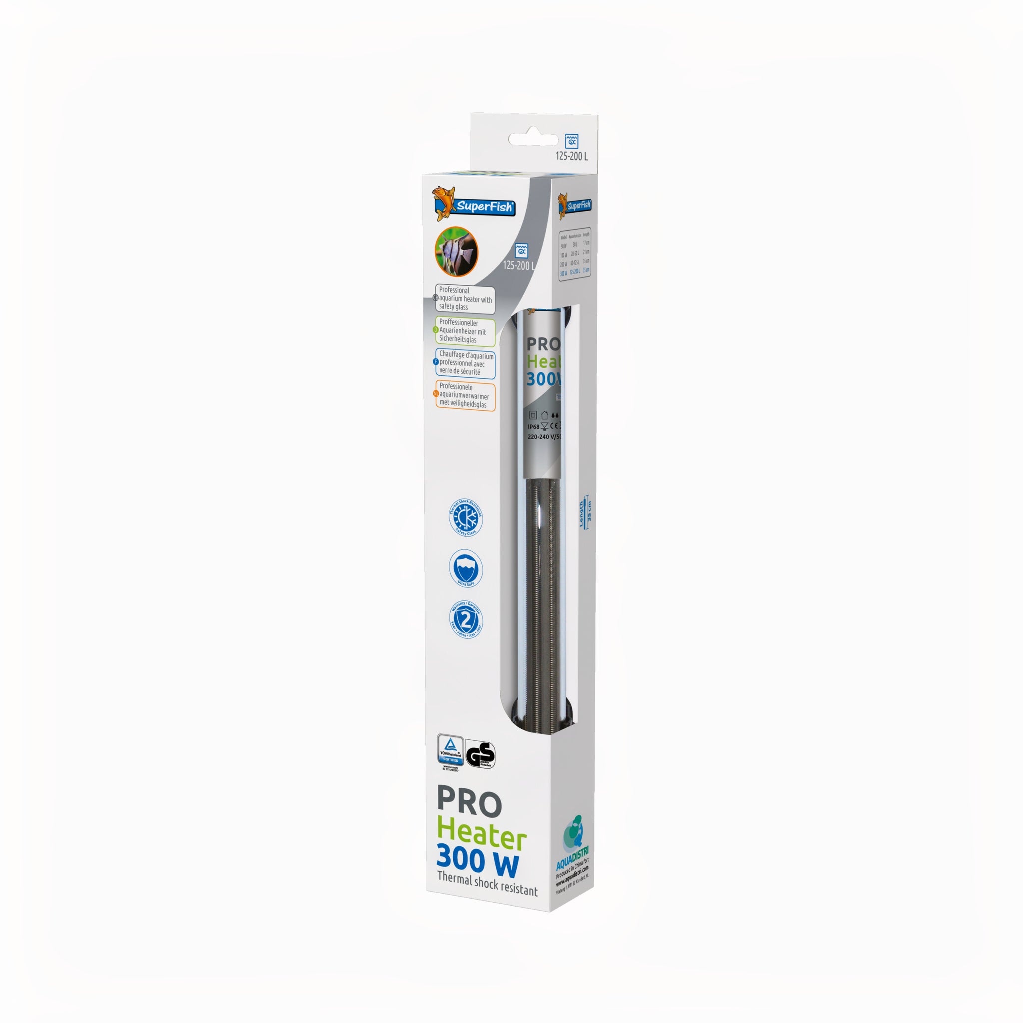 Superfish Pro Heater 300w 125-200l (35CM) - productfoto