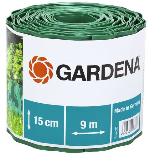 Gardena Tuinbordafzetting 9 m x 20 cm - flexibele gazonrand voor borders