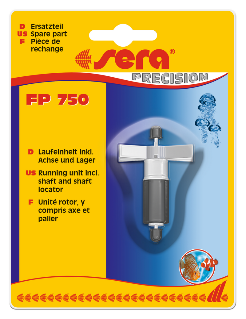 Sera Loopeenheid incl. As en Lagers voor FP 750 - Origineel reserveonderdeel, afbeelding 2 Aquarium Onderdeel
