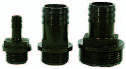 Europond slangpilaar PP 1/4 inch buitendraad x 6 mm tule