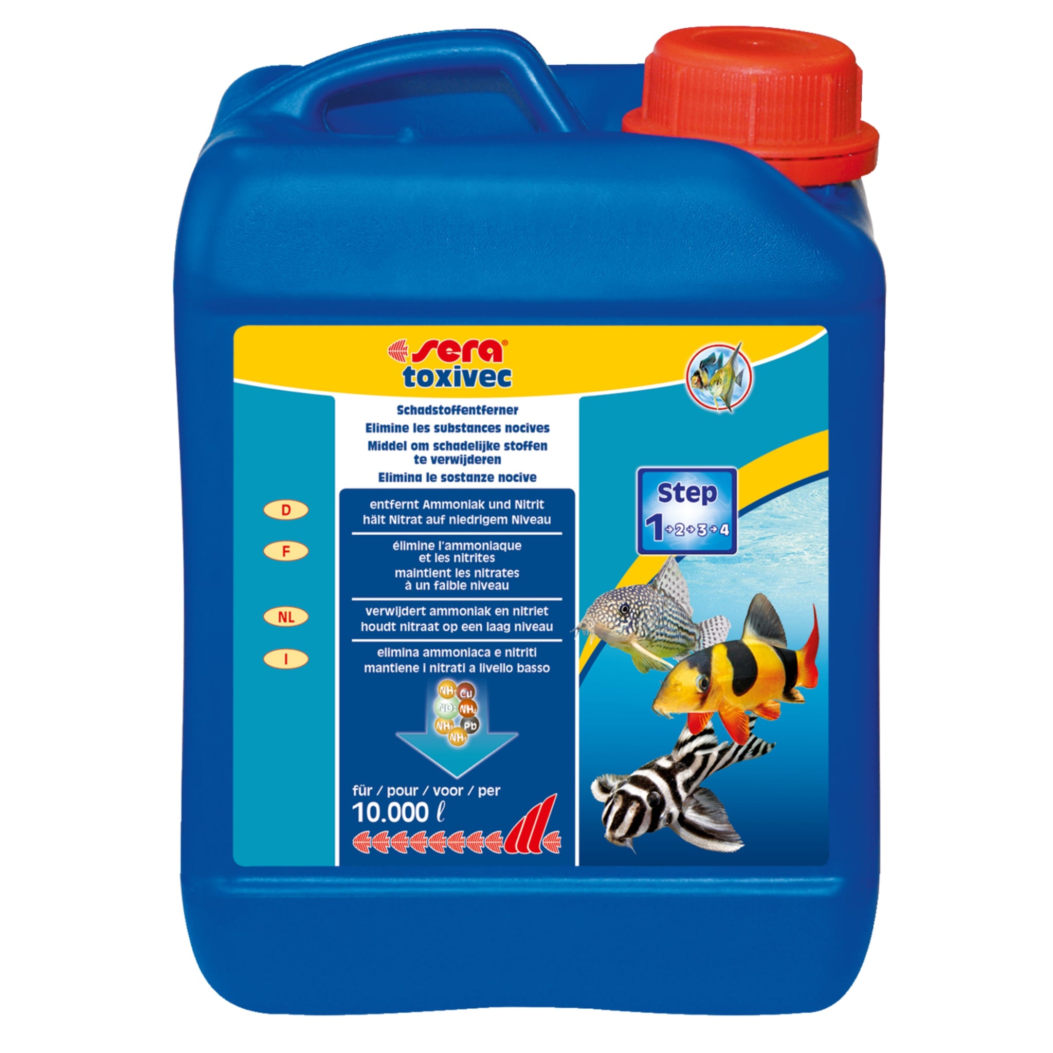Sera Toxivec 2500 ml - verwijdert ammoniak en nitriet uit aquariumwater