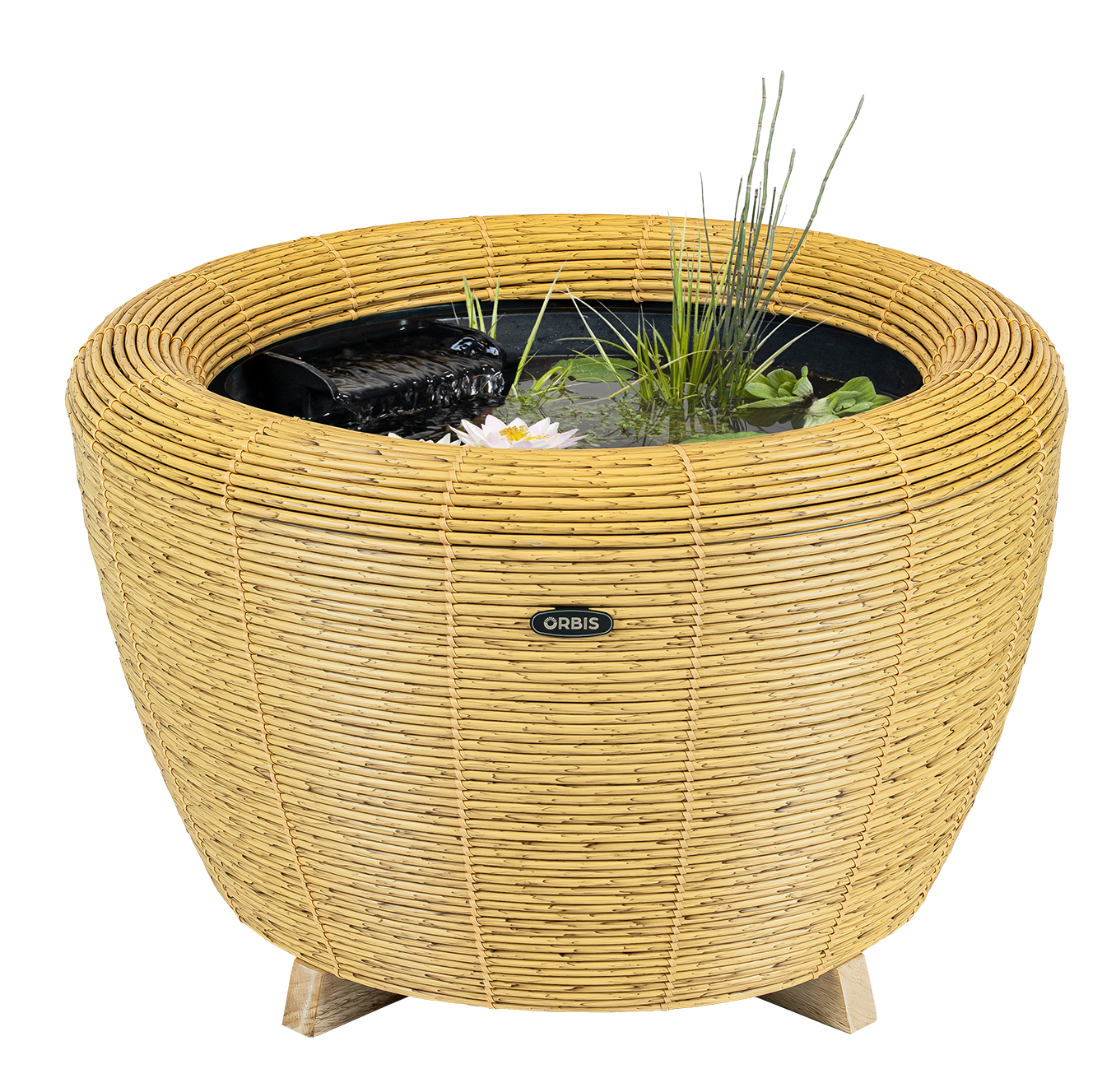 Velda Velda Orbis Mini-Pond Natural - Terrasvijver 65 liter met waterval en pomp