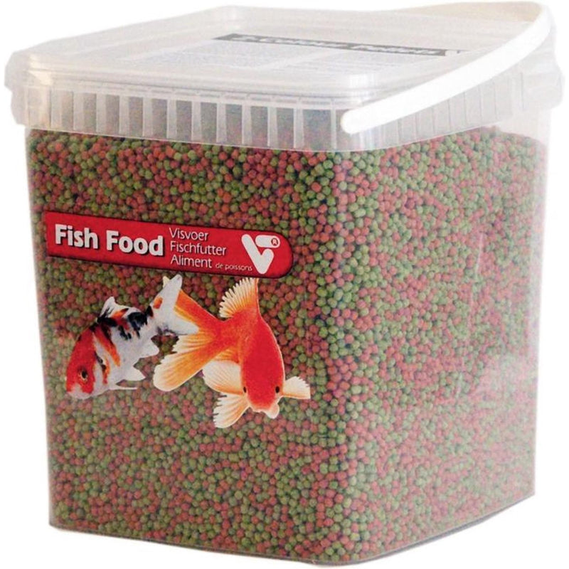 VT Fish Food 2-Colour Pellet 3 mm 5 liter - Drijvend vijvervoer voor koi en siervissen, Visvoer bij Vijvercentrum