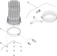 Oase OxyTex Y-verdeler met luchtslang en nippel - onderdeel OxyTex 400/1000, miniatuur 2