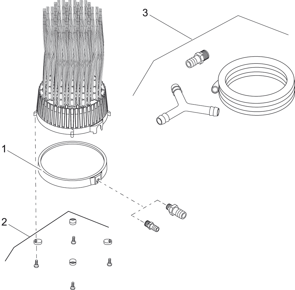 Oase OxyTex Y-verdeler met luchtslang en nippel - onderdeel OxyTex 400/1000