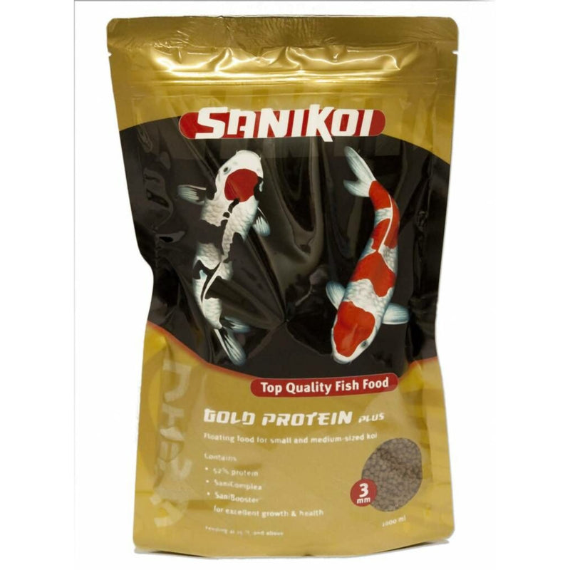 Sanikoi Gold Protein Plus 3mm (1 Liter) - productfoto, Koivoer bij Vijvercentrum