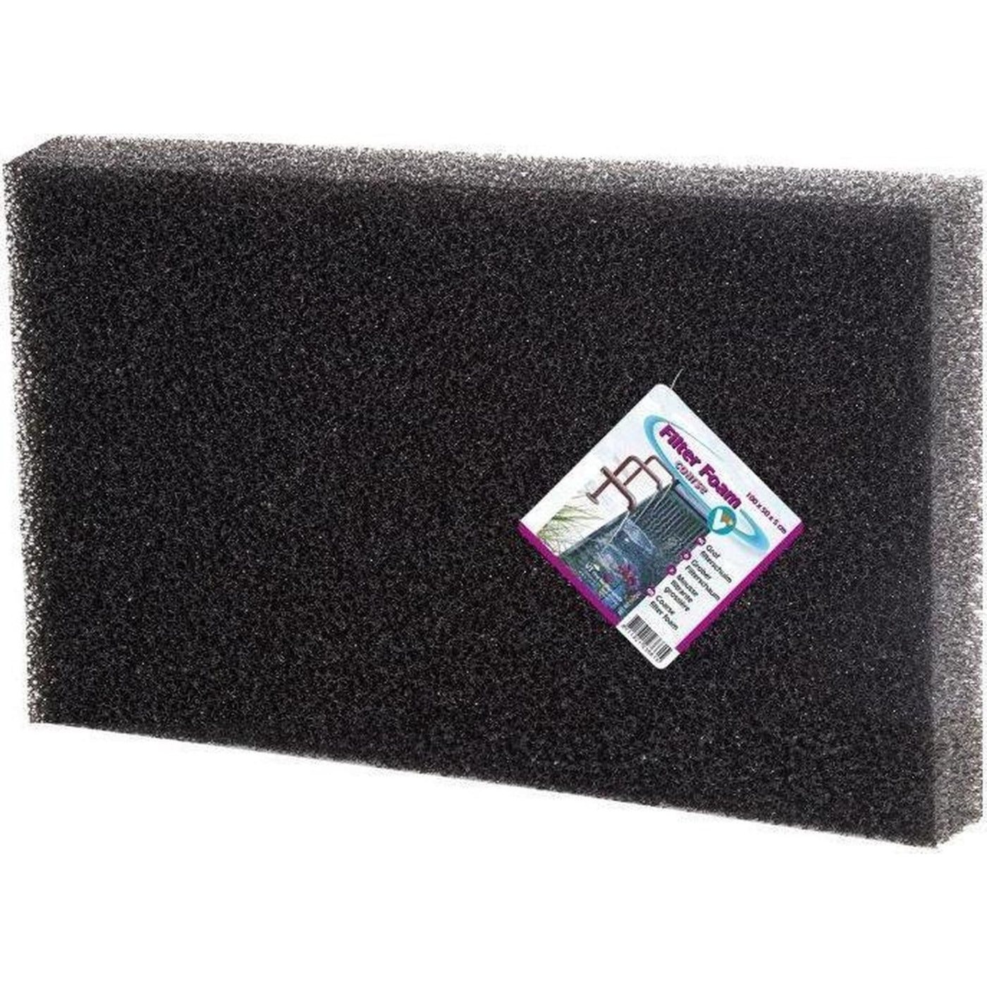Velda Filterschuim 100 x 50 x 5 cm Zwart - Grof - productfoto