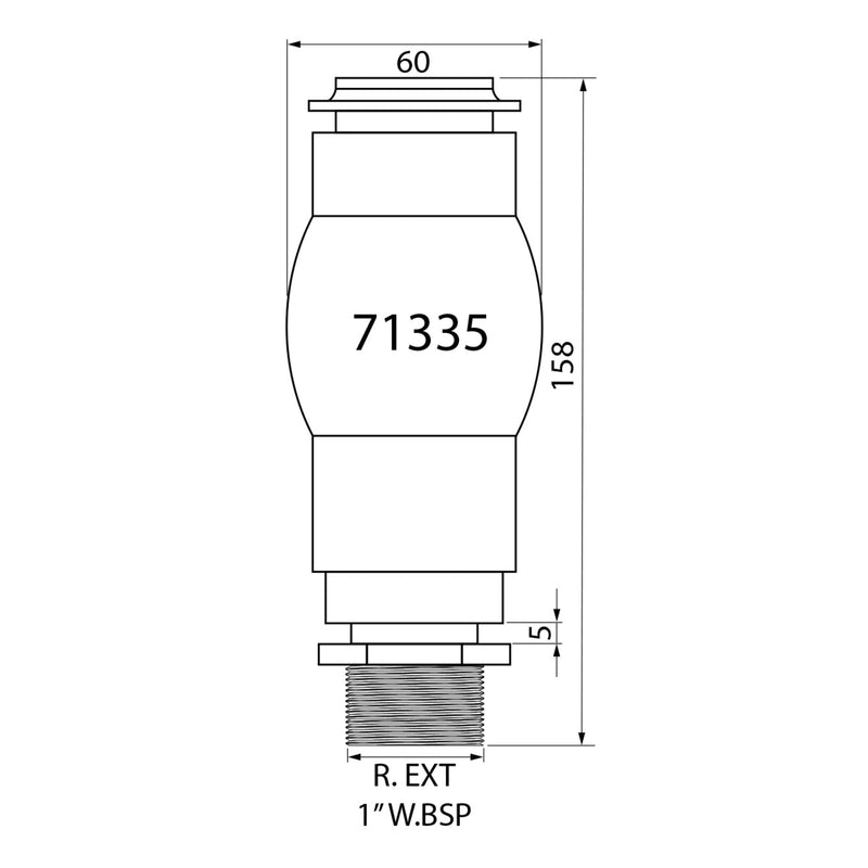 Foam sproeikoppen RVS316 32mm - Fonteinkop voor vijver - 71335 A 3f4d, detailaanzicht FONTEINEN