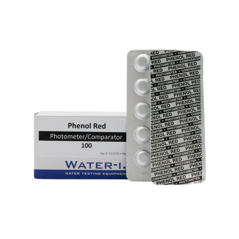 50 tabletten Phenol Red (pH) t.b.v. Poollab 2.0, Watertest Reagentia bij Vijvercentrum