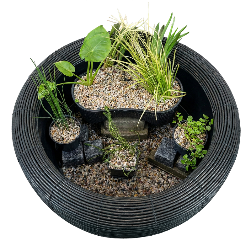 Velda Velda Orbis Mini-Pond Antraciet - Terrasvijver 65 liter met waterval en pomp, afbeelding 2 Minivijver