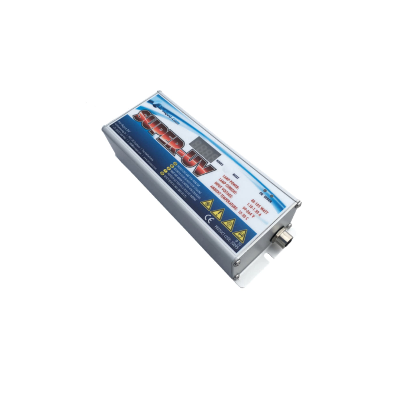 Air Aqua Super UV ballast 25-105 watt - Elektronische trafo met urenteller voor T5 amalgaam